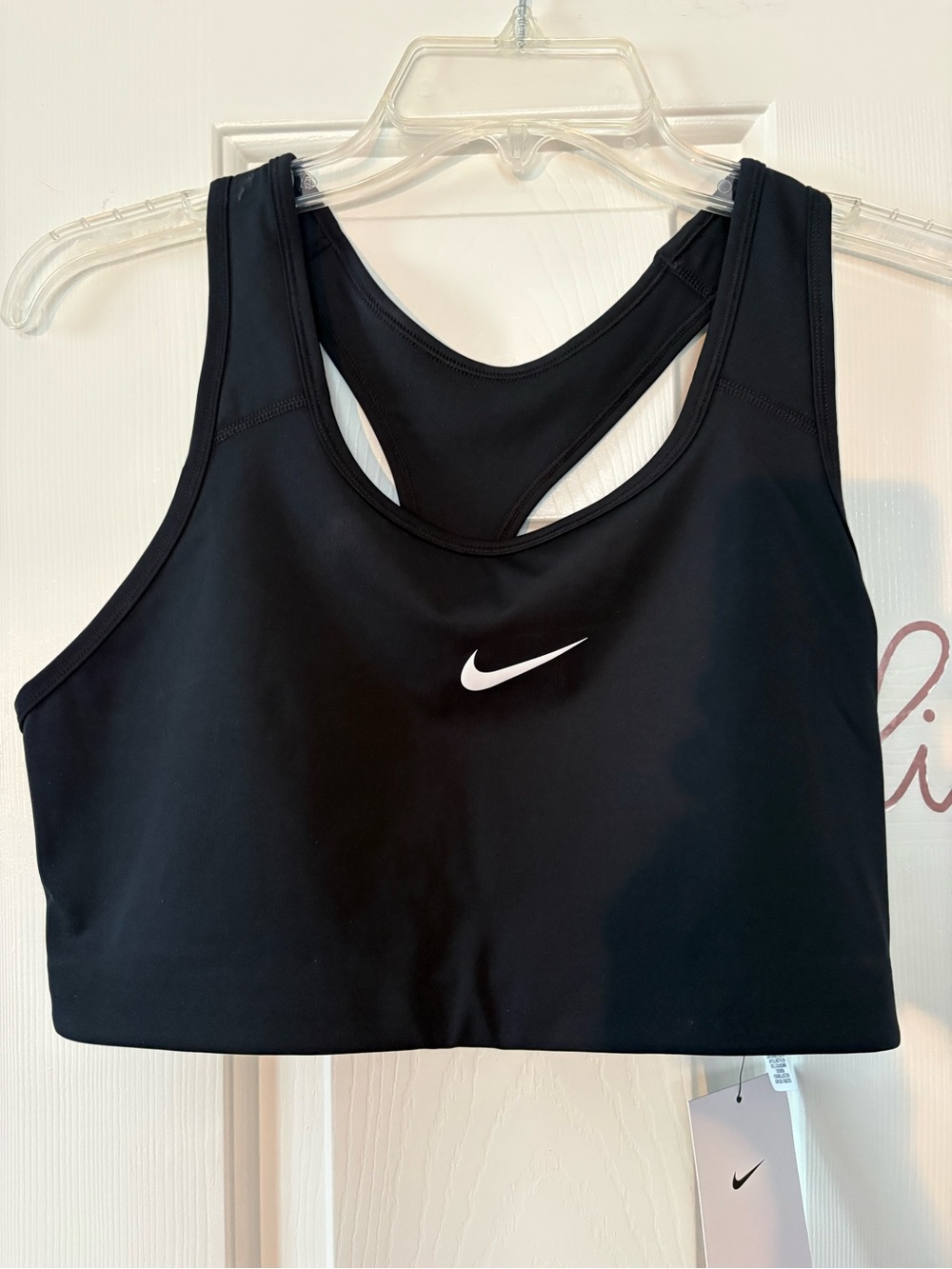 Nike Women's Black Racerback Sports Bra - Black Size XL